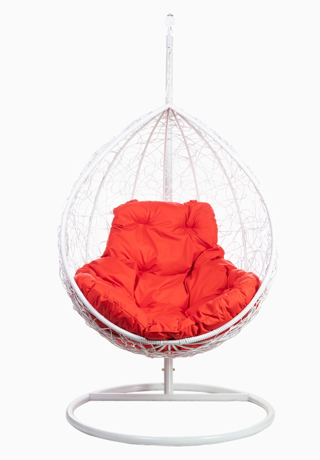 Кресло подвесное FP 0238 красная подушка от компании Мебельный интернет-магазин «Solo» - фото 1