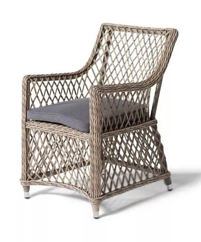 "Латте" плетеное кресло из искусственного ротанга, цвет соломенный от компании Мебельный интернет-магазин «Solo» - фото 1