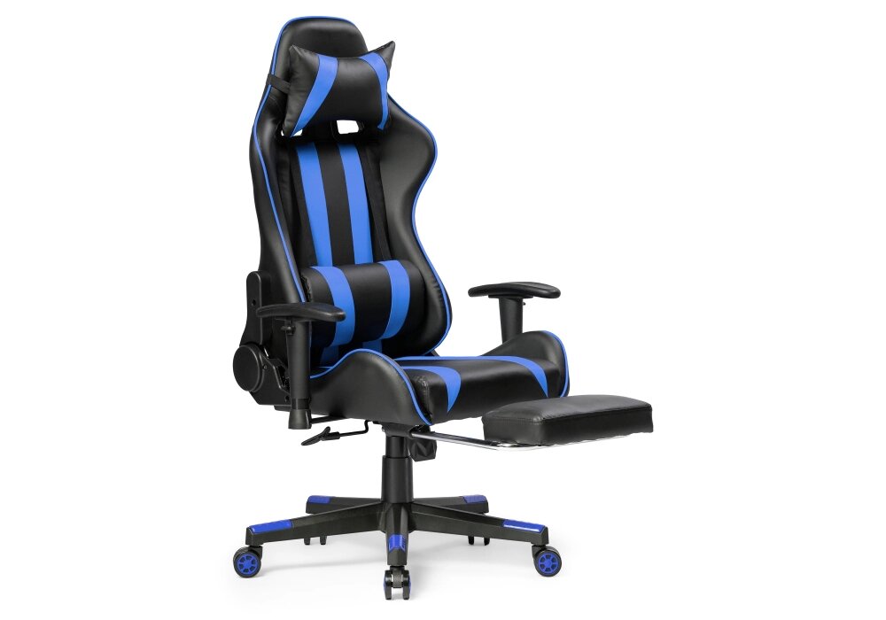 Офисное кресло Мебель Китая Corvet black / blue от компании Мебельный интернет-магазин «Solo» - фото 1