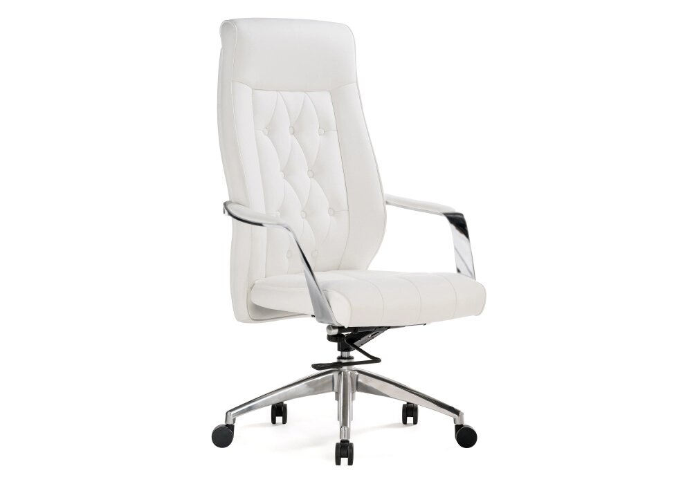 Офисное кресло Мебель Китая Sarabi white / satin chrome от компании Мебельный интернет-магазин «Solo» - фото 1
