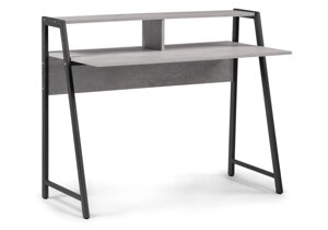 Компьютерный стол Notta - собственное производство Аларо бетон / черный матовый