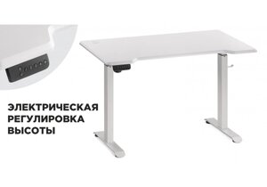 Компьютерный стол Notta - собственное производство Маркос с механизмом подъема 120х75х75 белый / шагрень белая