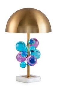 IST-CASA Лампа настольная MOLECULE с разноцветными шарами, 30х51 см, золото