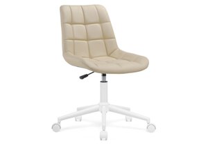 Офисное кресло Notta - собственное производство Честер экокожа бежевая / белый