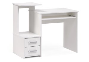 Компьютерный стол Мебель России Джаз-24 левый белый