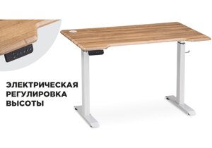Стол Мебель России Маркос с механизмом подъема 140х80х75 дуб вотан / белый