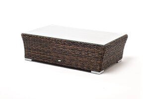 "Капучино" журнальный столик из искусственного ротанга (гиацинт), цвет коричневый
