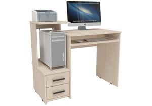 Компьютерный стол Мебель России Джаз-24 левый дуб молочный