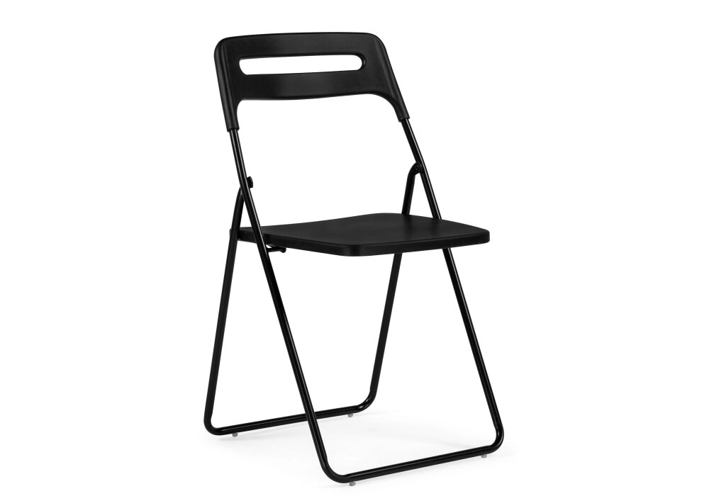 Пластиковый стул Мебель Китая Fold складной black от компании Мебельный интернет-магазин «Solo» - фото 1