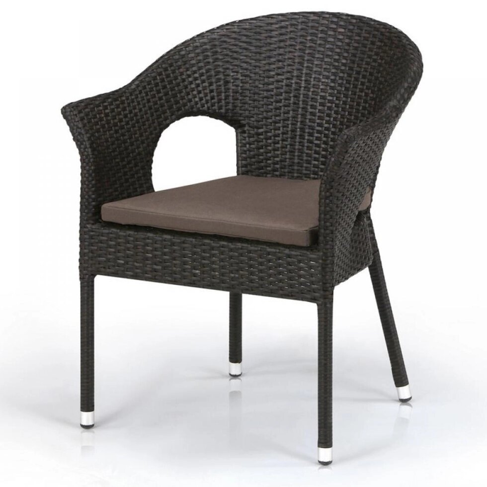 Плетеное кресло Y97B-W53 Brown от компании Мебельный интернет-магазин «Solo» - фото 1
