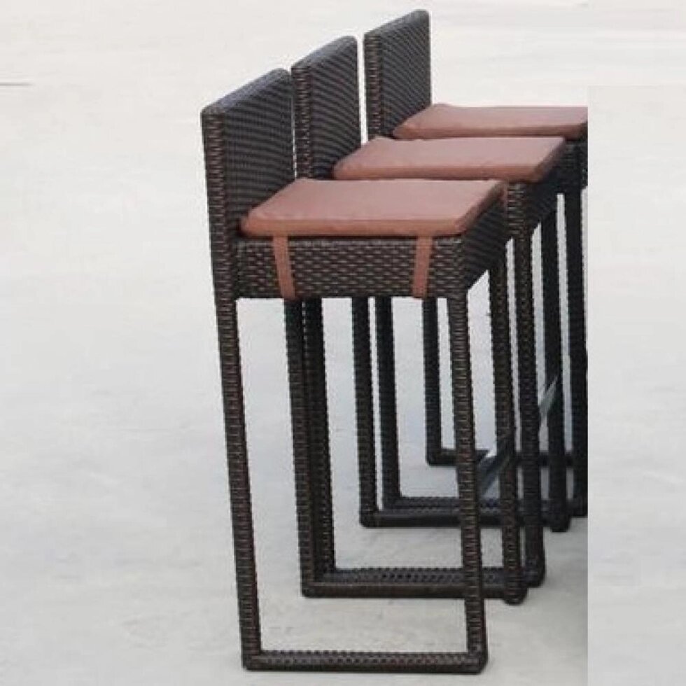 Плетеный барный стул Y390A-W63 Brown ##от компании## Мебельный интернет-магазин «Solo» - ##фото## 1