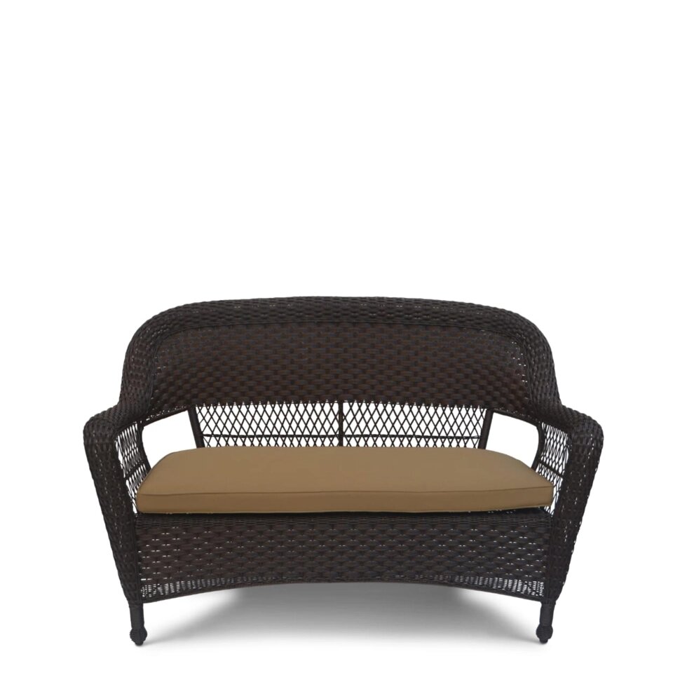 Плетеный диван LV130-1 Brown/Beige ##от компании## Мебельный интернет-магазин «Solo» - ##фото## 1