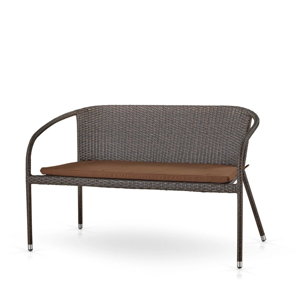 Плетеный диван S139A-W53 Brown/Beige от компании Мебельный интернет-магазин «Solo» - фото 1