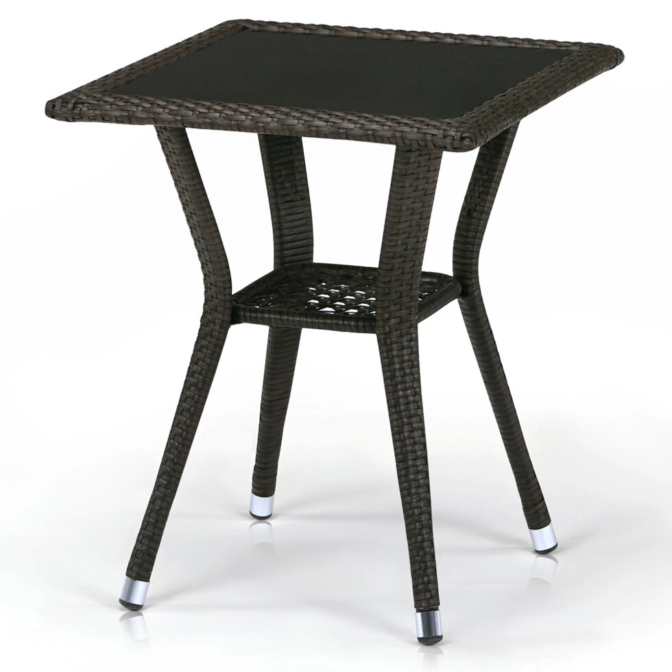 Плетеный стол T25-W53-50x50 Brown ##от компании## Мебельный интернет-магазин «Solo» - ##фото## 1