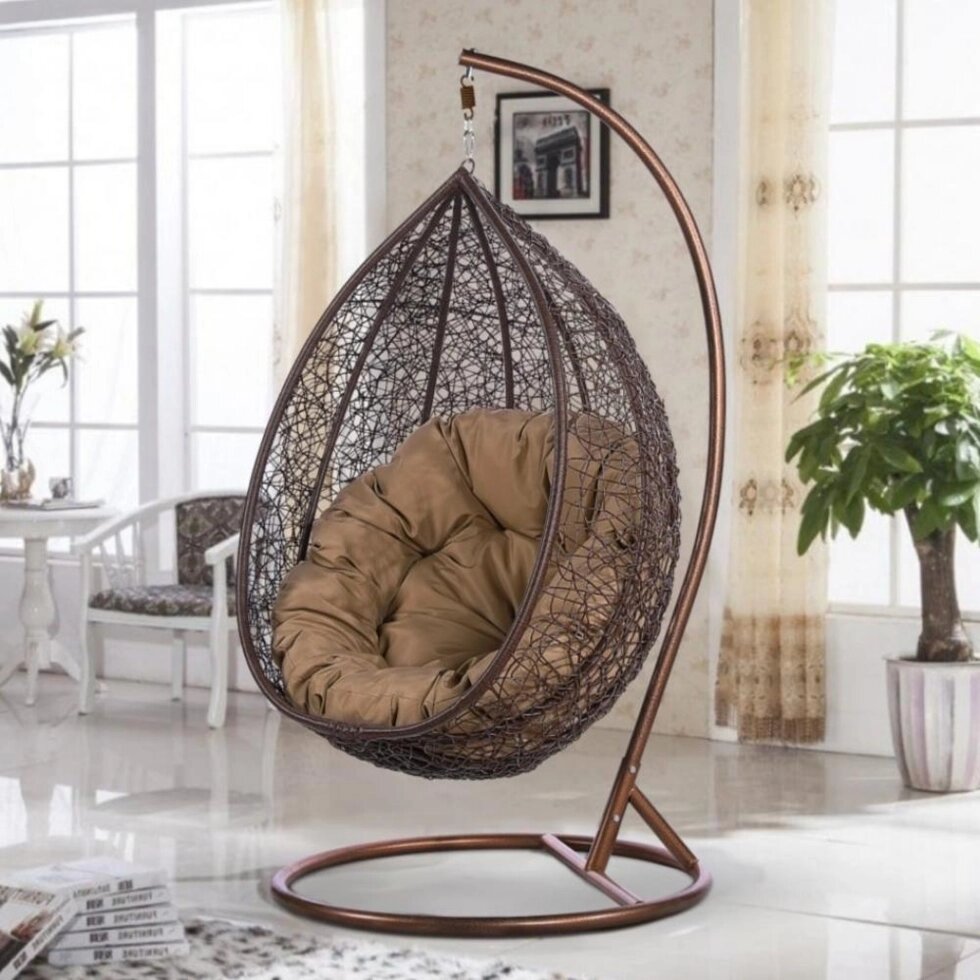 Подвесное кресло AFM-219A Brown ##от компании## Мебельный интернет-магазин «Solo» - ##фото## 1