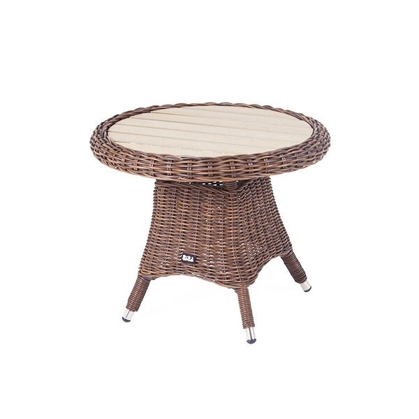 "Равенна" кофейный стол из искусственного ротанга, цвет коричневый от компании Мебельный интернет-магазин «Solo» - фото 1