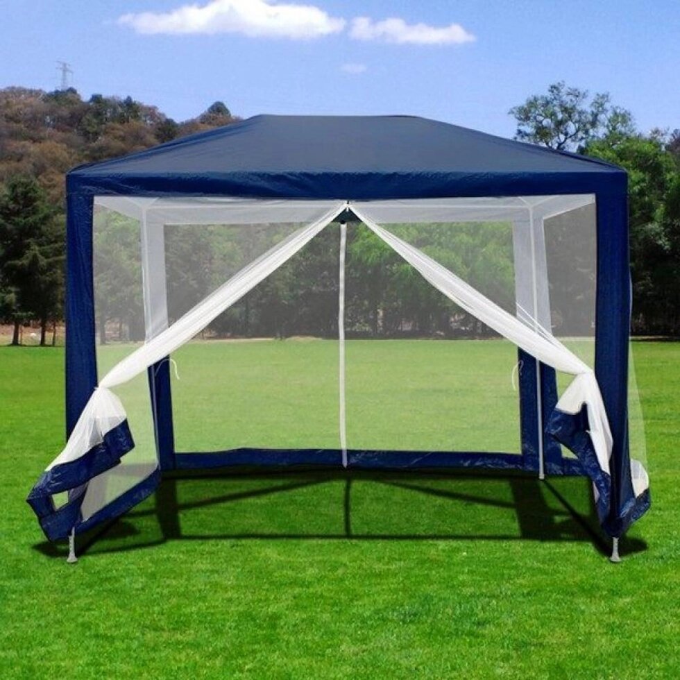 Садовый шатер с сеткой AFM-1061NB Blue (2х3) от компании Мебельный интернет-магазин «Solo» - фото 1