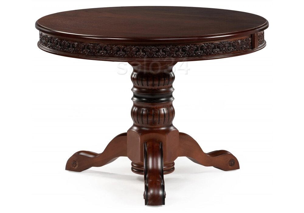 Стол деревянный Мебель России Коул орех / коричневая патина ##от компании## Мебельный интернет-магазин «Solo» - ##фото## 1