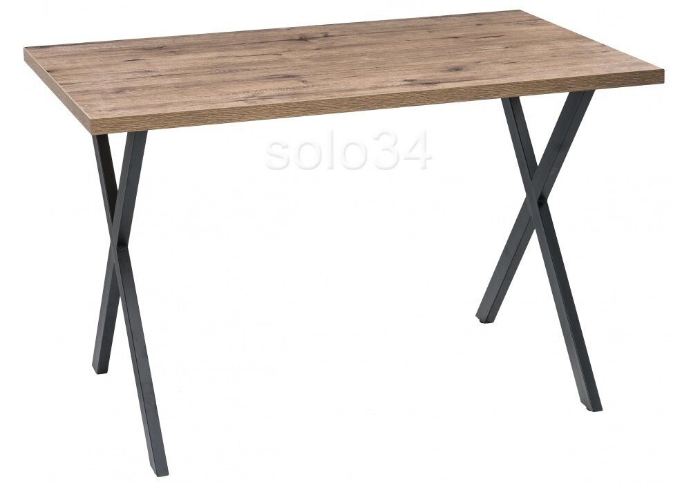 Стол деревянный Мебель России Вик дуб велингтон / черный матовый ##от компании## Мебельный интернет-магазин «Solo» - ##фото## 1