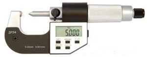 Микрометр цифровой с одной точечной губкой 0-25 мм 0,001 мм