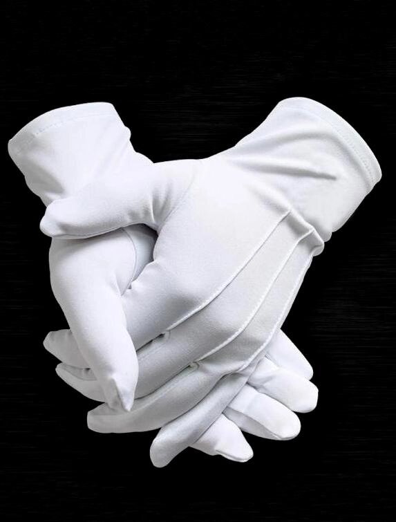 Перчатки белые парадные ##от компании## Star-guns - ##фото## 1