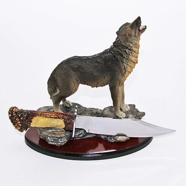 Нож сувенирный на подставке &quot;Волк&quot; - характеристики