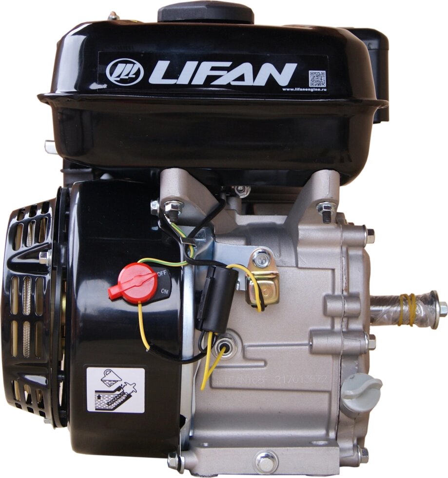 Двигатель Lifan 177F-R, вал Ø22 мм, катушка 3 Ампера - Россия