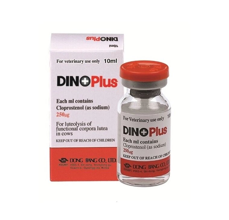 Dinoplus Диноплюс Гормональный препарат для КРС, свиней и лошадей, 10 мл от компании Оптово-розничная база ветпрепаратов. Ветаптека. ООО НПП Велес - фото 1