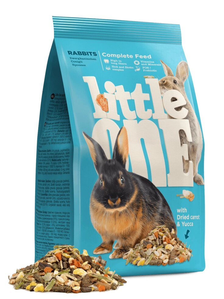 Little One Литтл Ван Корм для кроликов, 400 гр от компании Оптово-розничная база ветпрепаратов. Ветаптека. ООО НПП Велес - фото 1