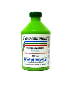 Гамматоник Витаминно-минеральный комплекс с аминокислотами для животных и птицы, 100 мл