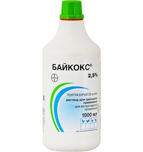 Байкокс 2,5% Препарат от кокцидиоза домашней птицы, 1 л