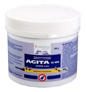 Агита Инсектицидный препарат для борьбы с мухами, тараканами, блохами, 400 гр