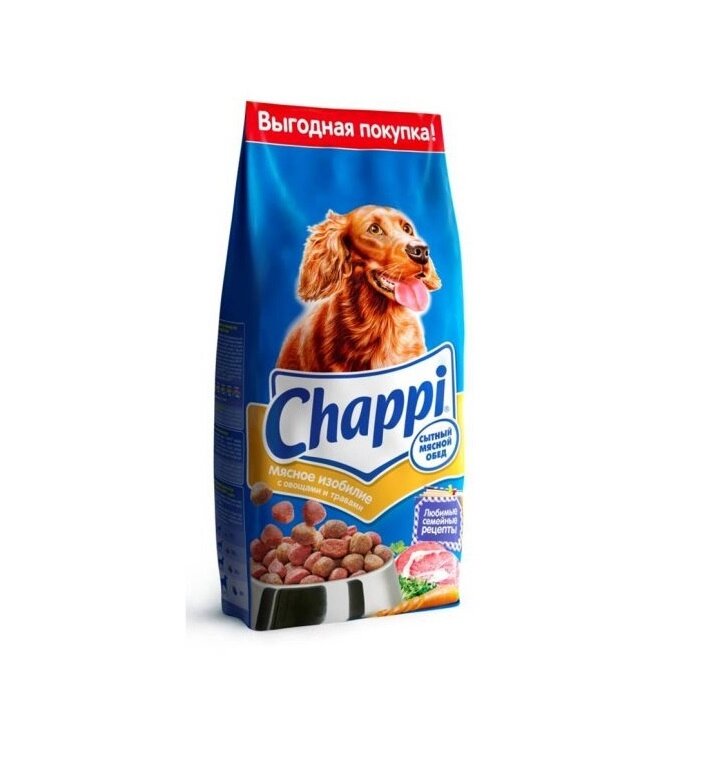 Chappi Чаппи Мясное изобилие Корм для собак, 15 кг - характеристики