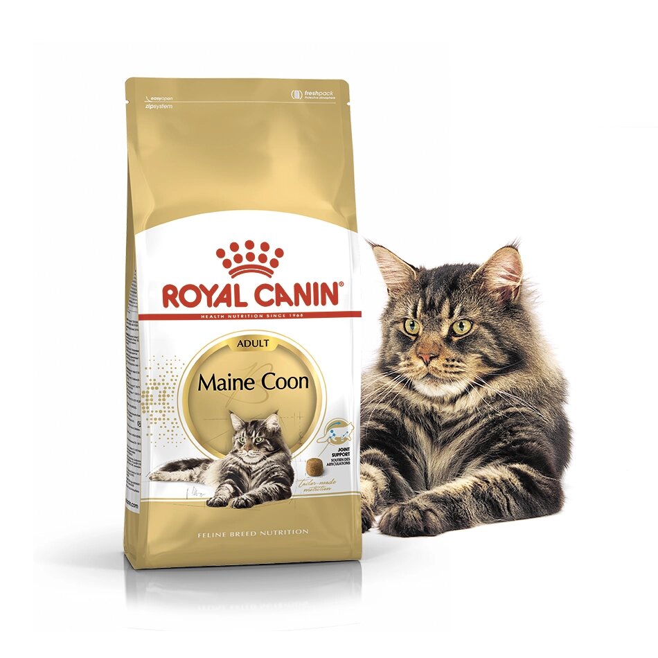 Royal Canin Maine Coon Adult Роял Канин Мейн-кун Корм для взрослых кошек породы Мейн-кун, 400 гр от компании Оптово-розничная база ветпрепаратов. Ветаптека. ООО НПП Велес - фото 1