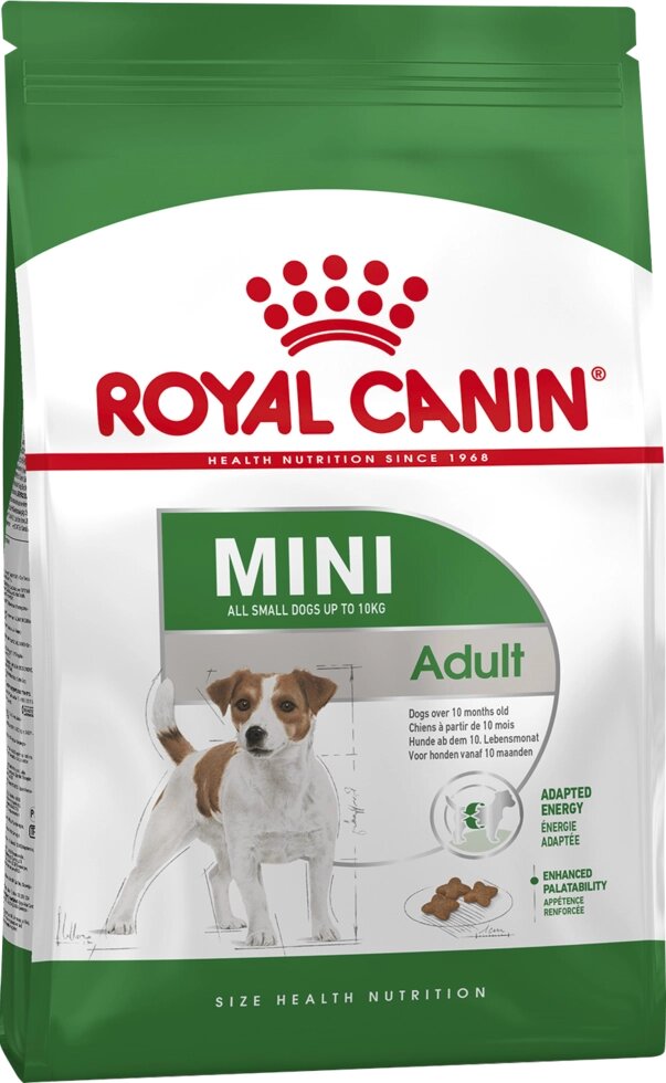 Royal Canin Mini Adult Роял Канин Мини Эдалт Корм для взрослых собак мелких пород, 4 кг от компании Оптово-розничная база ветпрепаратов. Ветаптека. ООО НПП Велес - фото 1