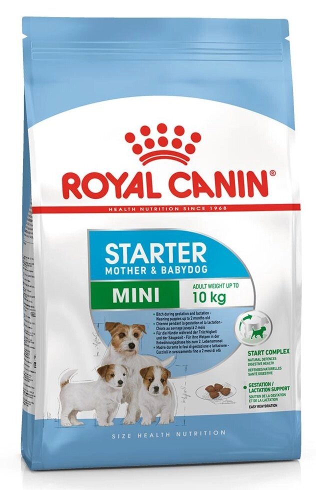 Royal Canin Mini Starter Mother&Babydog Роял Канин Мини Стартер Корм для щенков мелких пород, 1 кг от компании Оптово-розничная база ветпрепаратов. Ветаптека. ООО НПП Велес - фото 1