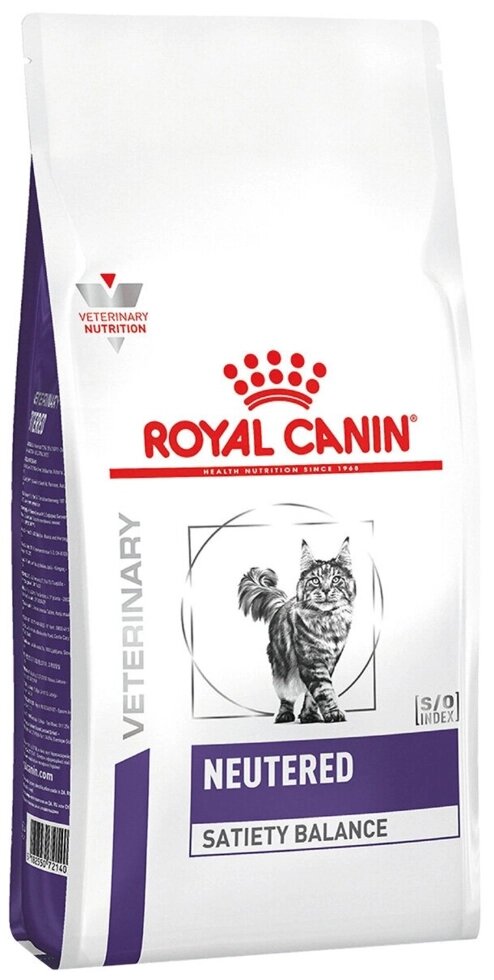 Royal Canin Neutered Satiety Balance Роял Канин Ньютрид Корм для стерилизованных котов и кошек, 300 гр от компании Оптово-розничная база ветпрепаратов. Ветаптека. ООО НПП Велес - фото 1