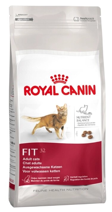 Royal Canin Роял Канин Фит Корм для взрослых кошек, 15 кг от компании Оптово-розничная база ветпрепаратов. Ветаптека. ООО НПП Велес - фото 1