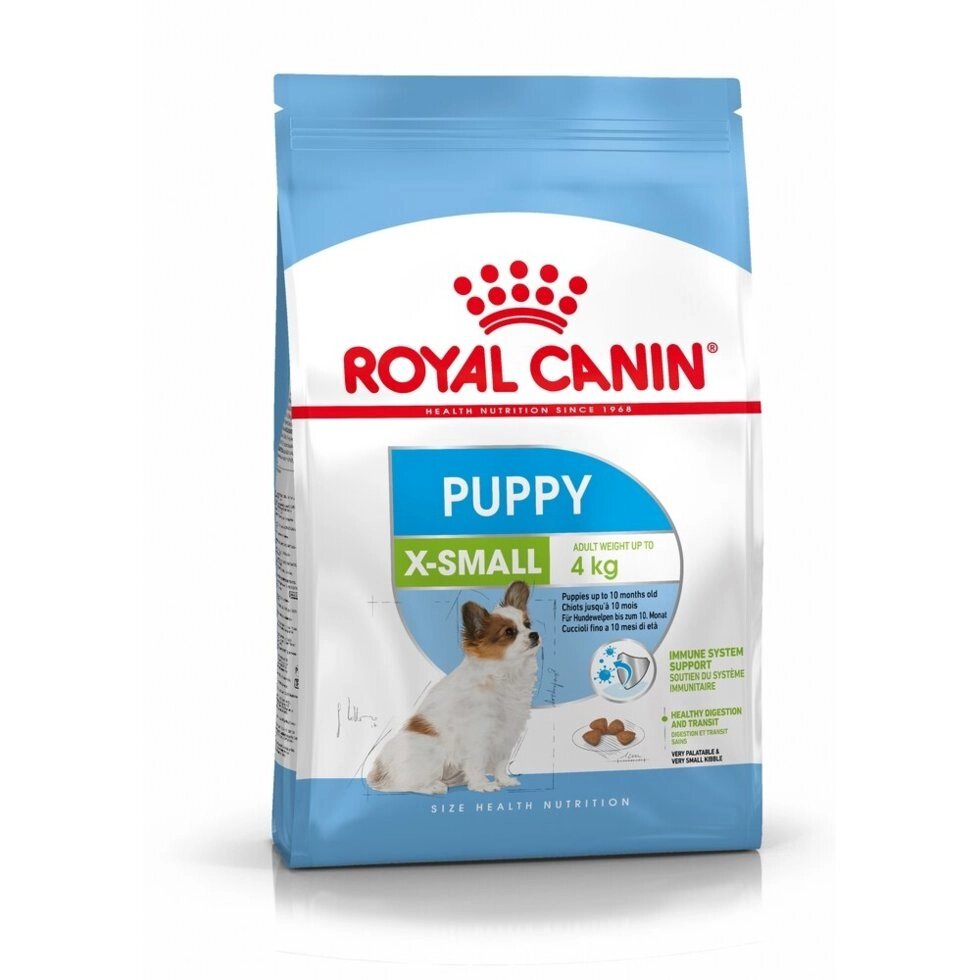 Royal Canin X-small Puppy Роял Канин Икс Смолл Паппи Корм для щенков миниатюрных пород, 1,5 кг от компании Оптово-розничная база ветпрепаратов. Ветаптека. ООО НПП Велес - фото 1