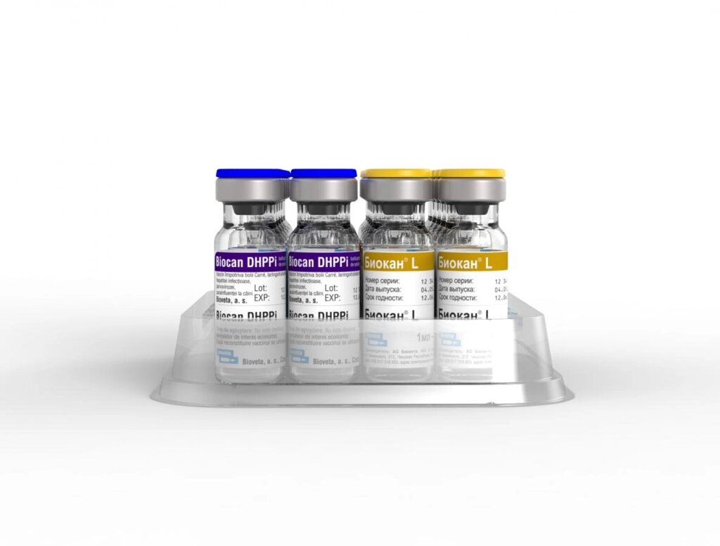 Вакцина Биокан DHPPI+L для собак, 1 доза (аналог Нобивака) от компании Оптово-розничная база ветпрепаратов. Ветаптека. ООО НПП Велес - фото 1