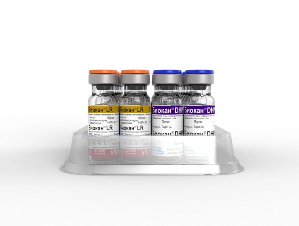 Вакцина Биокан DHPPI+LR для собак, 1 доза (аналог Нобивака) от компании Оптово-розничная база ветпрепаратов. Ветаптека. ООО НПП Велес - фото 1