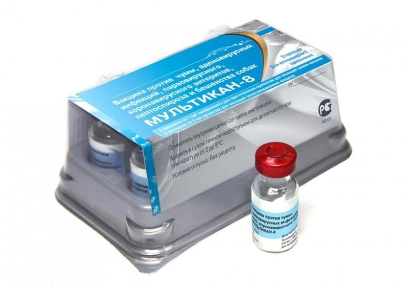 Вакцина Мультикан-8 для собак, 1 доза от компании Оптово-розничная база ветпрепаратов. Ветаптека. ООО НПП Велес - фото 1