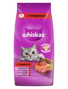 Вискас "Вкусные подушечки с паштетом Говядина" Корм для взрослых кошек, 5 кг