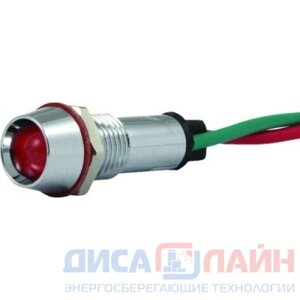 ARK Индикаторная светодиодная лампа AR-AD22C-8T/L 220В АС/DC зелёный