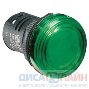 Lovato Electric (Италия) Индикаторная светодиодная лампа 8LP2TILB3P 24 VAC/DC зелёный