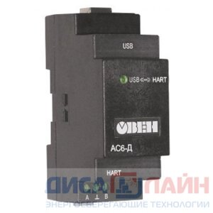 ОВЕН (Россия) Преобразователь интерфейсов АС6-Д HART-USB