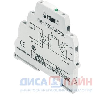 Relpol (Польша) Интерфейсное одноканальное реле PI6-1T-230VAC/DC