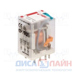 Relpol (польша) R2n-2012-23-1012-WTLD реле 2C/O,12VDC, конт. 12A, обр. диод+ LED