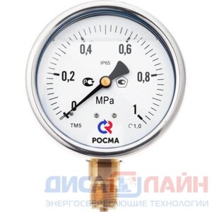 Росма (Россия) Манометр радиальный ТМ-520Т (00,25 МПа) Росма