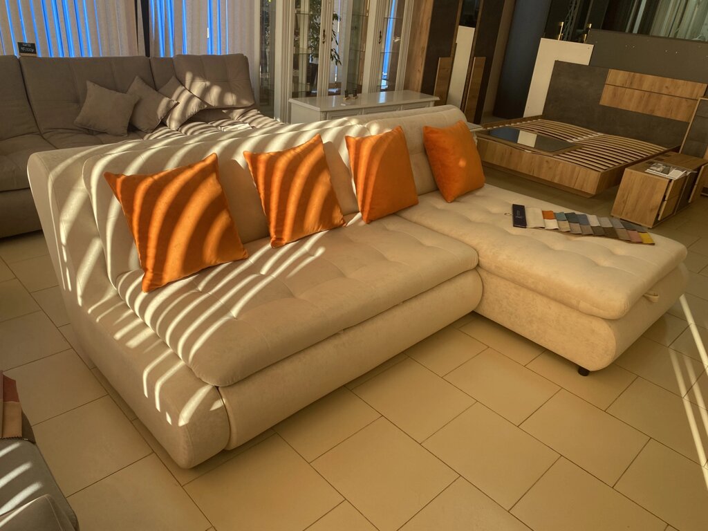 Комплект мягкой мебели "Валенсия" Диван + оттоманка от компании Мебель Дом 24 - фото 1
